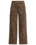 Women's Wide Leg Cargo Pants, Mid Rise, Relaxed Fit, Sizes XXS-4X