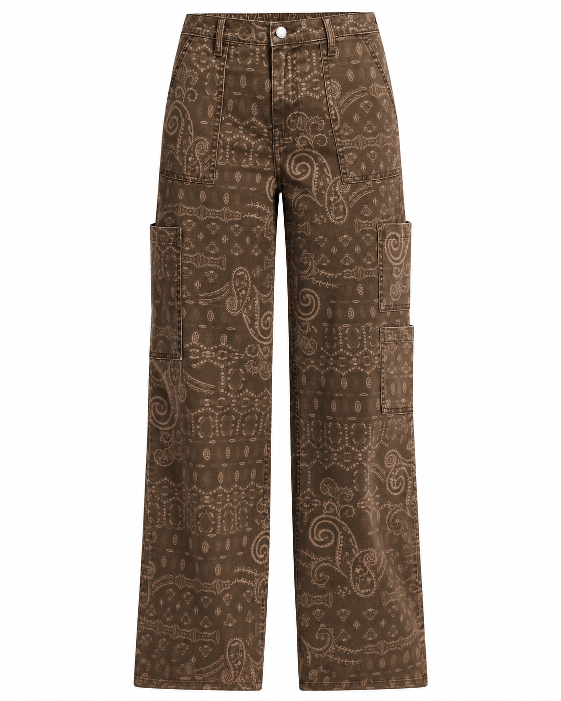 Women's Wide Leg Cargo Pants, Mid Rise, Relaxed Fit, Sizes XXS-4X