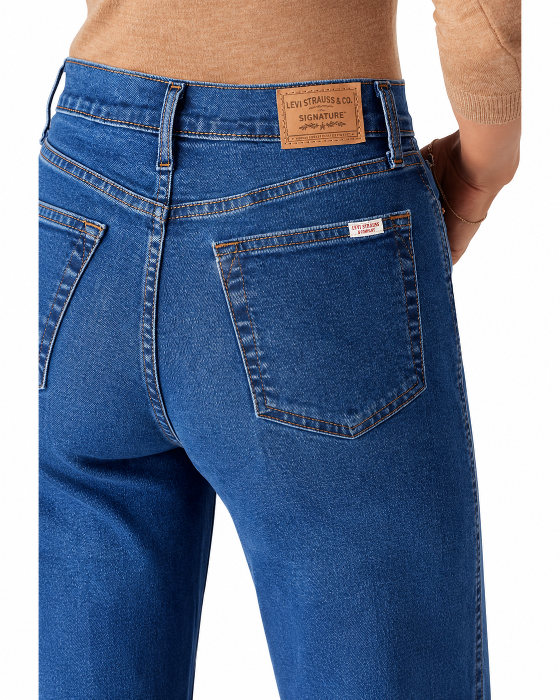 Women's High Rise Straight Leg Jeans, Stretch Denim, 5-Pocket, Sizes 2-28