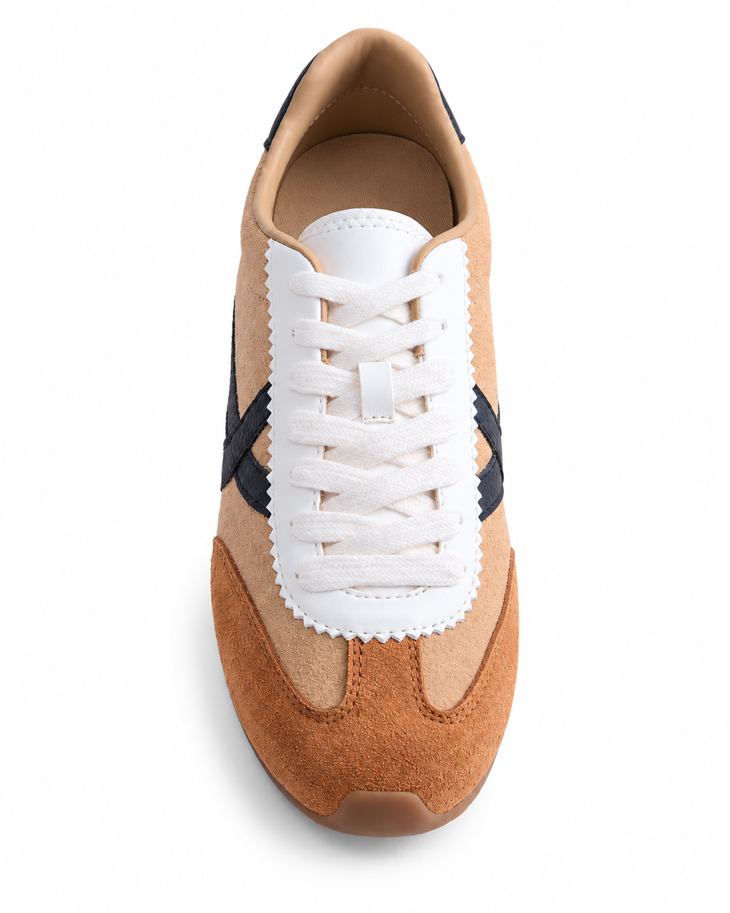 Women's Lace-Up Low-Profile Sneakers, Faux Suede, Memory Foam Insole